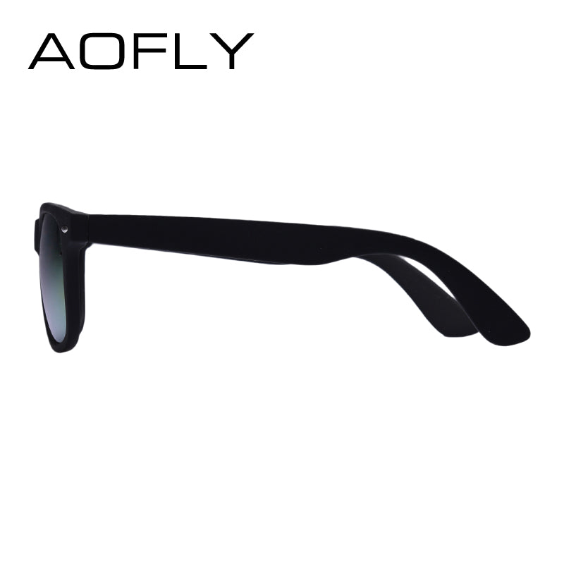 AOFLY Fashion Sunglasses Men Polarized Sunglasses Men Driving Mirrors Coating Points Black Frame Eyewear Male Sun Glasses UV400