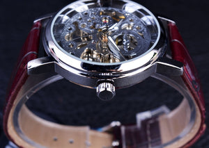 Winner Royal Carving Skeleton Brown Leather