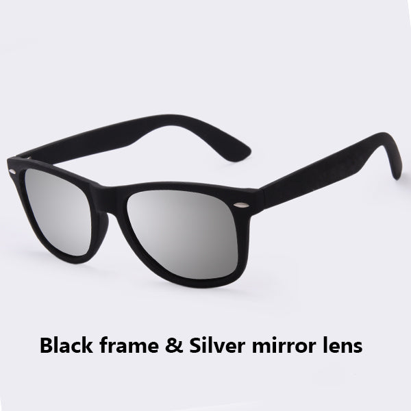 AOFLY Fashion Sunglasses Men Polarized Sunglasses Men Driving Mirrors Coating Points Black Frame Eyewear Male Sun Glasses UV400