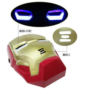 A toy A dream The Avengers 2 Figures Toys Iron man Motorcycle Helmet Mask Tony Stark Mark Cosplay with LED Light Action Figure