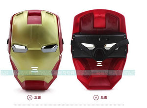 A toy A dream The Avengers 2 Figures Toys Iron man Motorcycle Helmet Mask Tony Stark Mark Cosplay with LED Light Action Figure