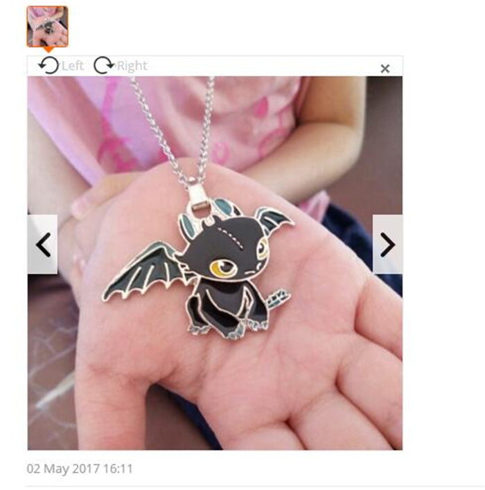 How To Train Your Dragon 2 Toothless Night Fury Necklace