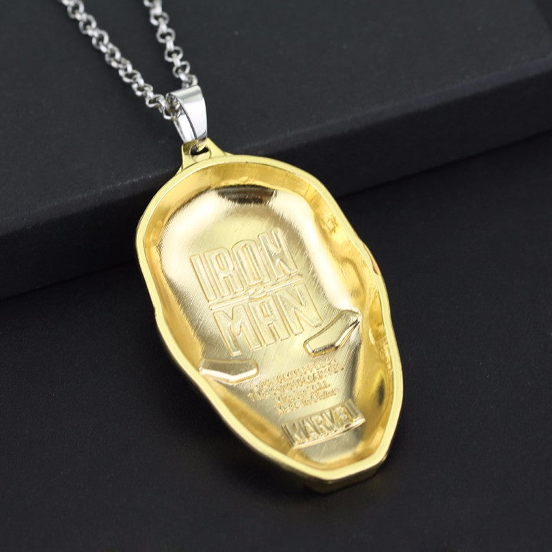 DC Super Heroes Iron Man mask necklace