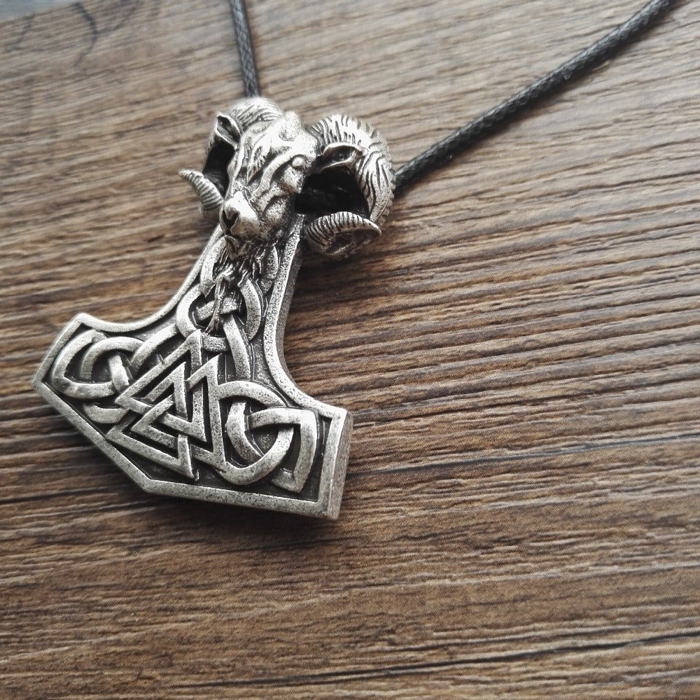 1pcs dropshipping viking goat jewelry THORS HAMMER Pendant