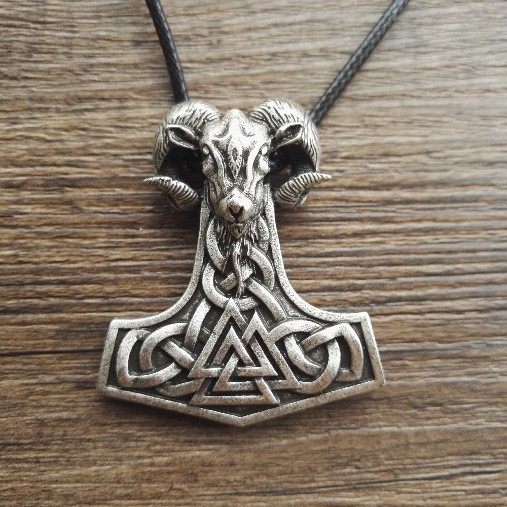 1pcs dropshipping viking goat jewelry THORS HAMMER Pendant