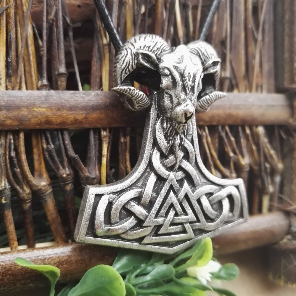 1pcs dropshipping viking goat jewelry THORS HAMMER Pendant