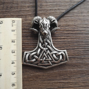 1pcs dropshipping viking goat jewelry THORS HAMMER Pendant