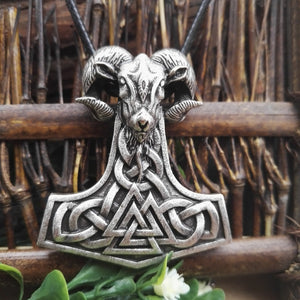 1pcs dropshipping viking goat jewelry THORS HAMMER Pendant