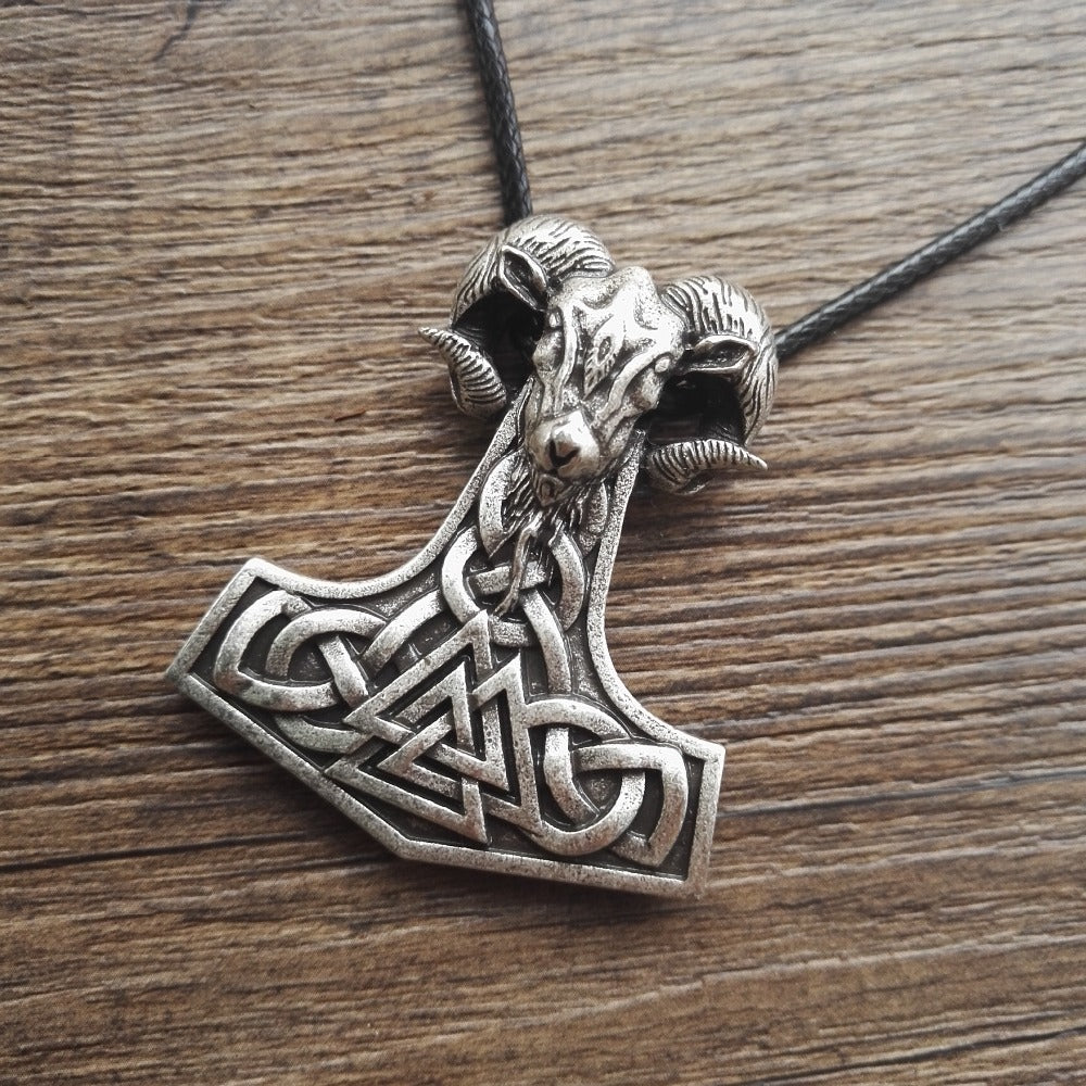 1pcs dropshipping viking goat jewelry THORS HAMMER Pendant