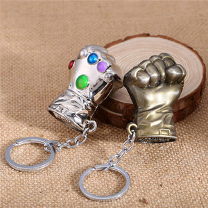 MS JEWELS Movie Game Gifts Jewelry Thanos Infinity Gauntlet Keychain Metal Key Rings Chaveiro Key Chain Jewelry 2 Colors