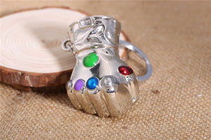 MS JEWELS Movie Game Gifts Jewelry Thanos Infinity Gauntlet Keychain Metal Key Rings Chaveiro Key Chain Jewelry 2 Colors