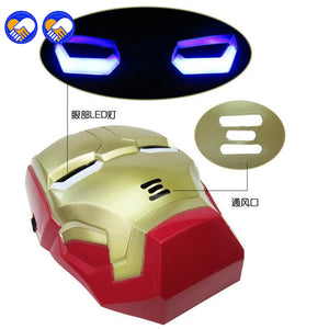 A toy A dream The Avengers 2 Figures Toys Iron man Motorcycle Helmet Mask Tony Stark Mark Cosplay with LED Light Action Figure