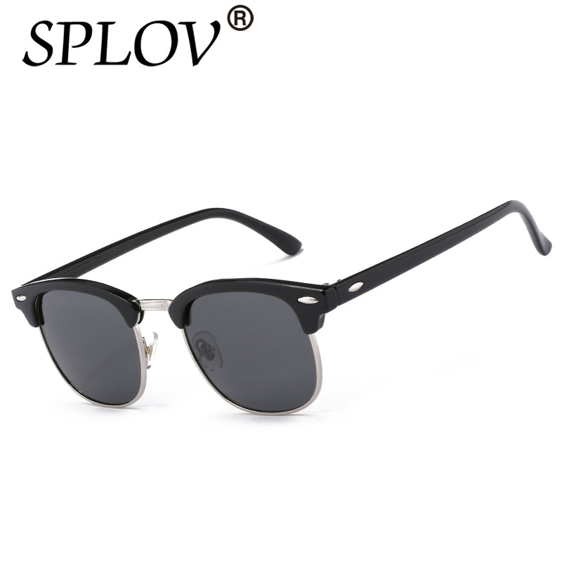 Half Metal High Quality Sunglasses Men Women Brand Designer Glasses Mirror Sun Glasses Fashion Gafas Oculos De Sol UV400 Classic