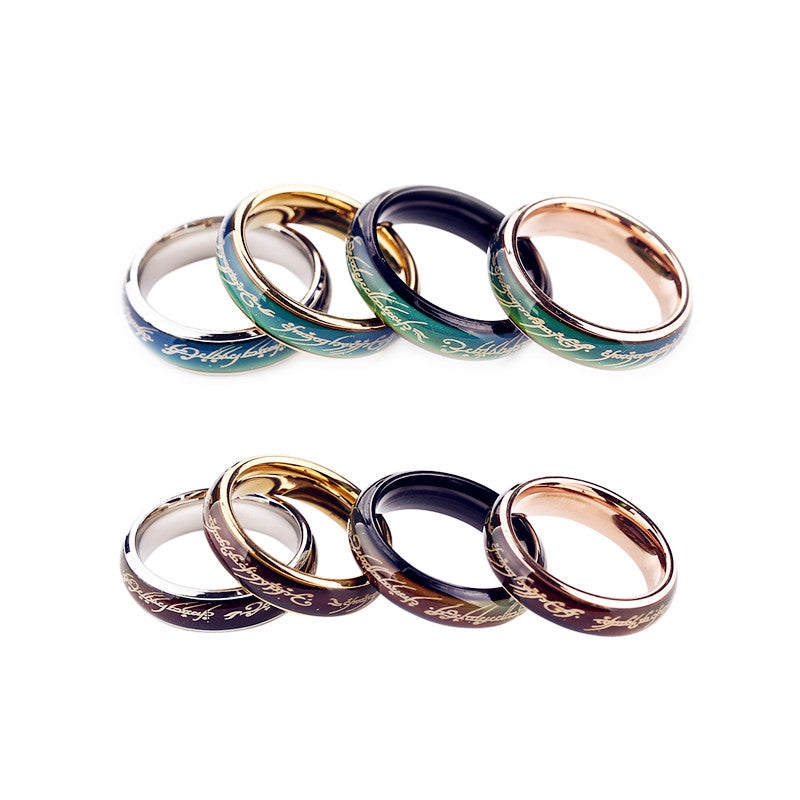 Temperature change color Ring Men Mood Ring rings for women