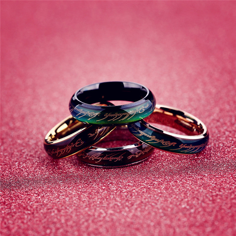 Temperature change color Ring Men Mood Ring rings for women