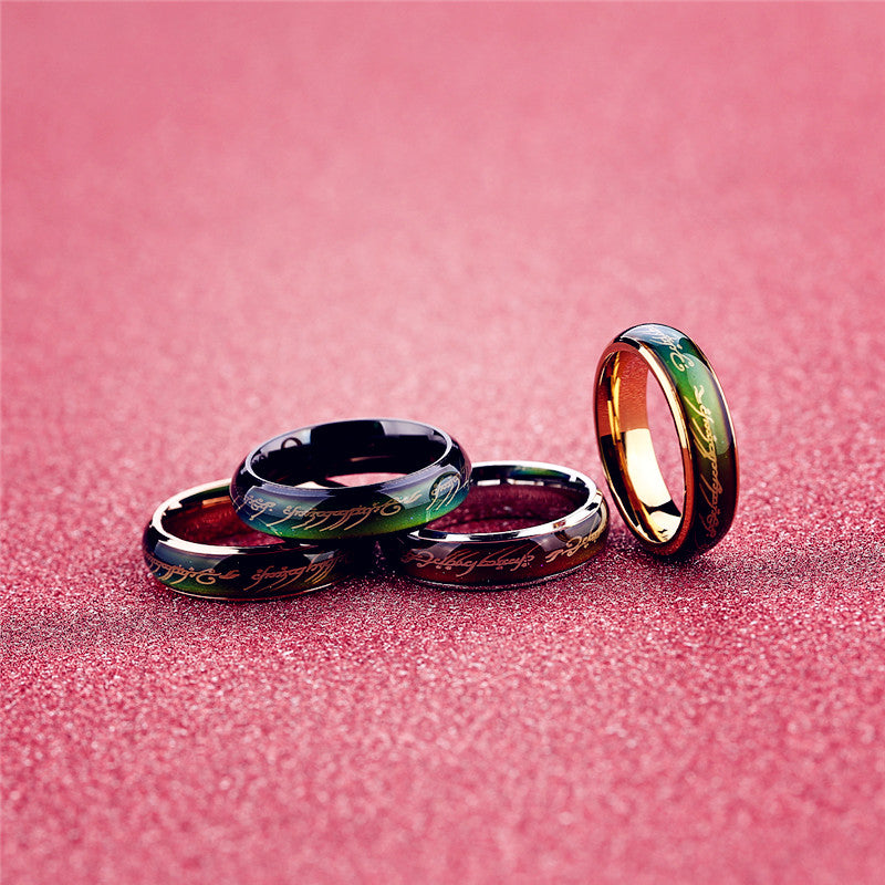 Temperature change color Ring Men Mood Ring rings for women