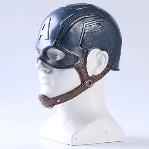 Movie Captain America 3 Civil War Captain America Mask Cosplay Steven Rogers Superhero Latex Helmet Halloween For Men Party Prop