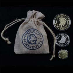 Hogwarts Gringotts Bank Coin Cosplay Collection Coins Wizarding World Noble with cloth bank bag Christmas New year Gift For Fans