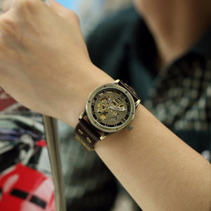 Mechanical Automatic Skeleton Watches Men