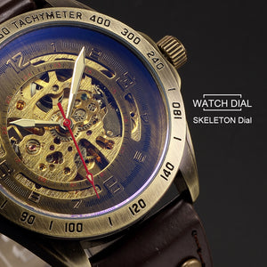 Mechanical Automatic Skeleton Watches Men