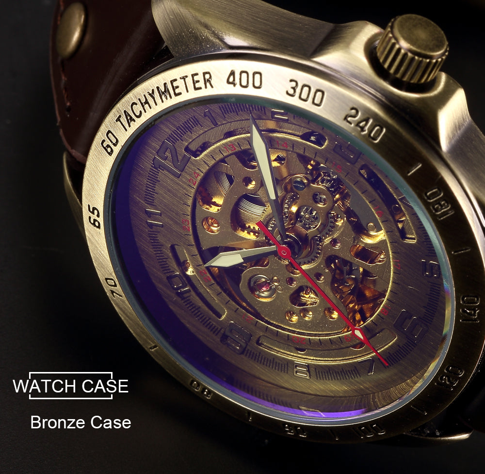 Mechanical Automatic Skeleton Watches Men