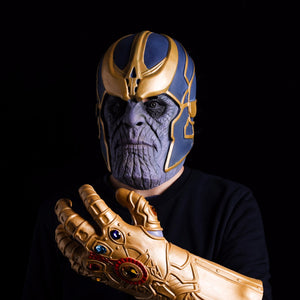 Avengers Infinity War Thanos Mask Infinity Gauntlet Cosplay Gloves Latex Helmet Superhero Avengers Thanos Masks Halloween Props