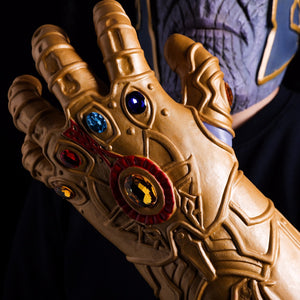 Avengers Infinity War Thanos Mask Infinity Gauntlet Cosplay Gloves Latex Helmet Superhero Avengers Thanos Masks Halloween Props