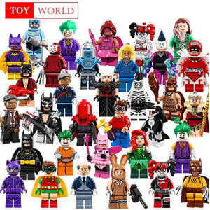 Single Sale Batman Joker Robin Logan X-Men Super Heroes Building Blocks Figures Toys Compatible With LegoINGly Batman zk15