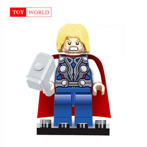 Super Heroes Marvel Figures Captain American The Hulk Spiderman Iron Man LEGOINGLYS Building Blocks Mini Bricks Children Toys 15