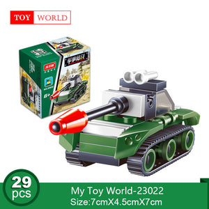 12 Kinds Original Mini Transportation Block Car Building Blocks Compatible legoeINGlys Duplo Soliders Police Bricks zk5