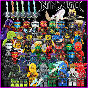 Hot Building Blocks Compatible with LegoINGlys Ninjagoes Sets Bricks Kai Jay Cole Zane Nya Lloyd Weapon Action Toy for Kids zk16