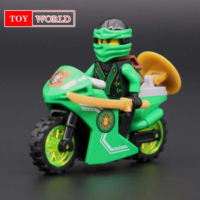 Hot Building Blocks Compatible with LegoINGlys Ninjagoes Sets Bricks Kai Jay Cole Zane Nya Lloyd Weapon Action Toy for Kids zk16