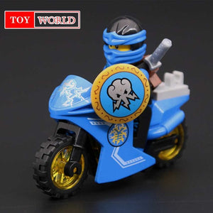 Hot Building Blocks Compatible with LegoINGlys Ninjagoes Sets Bricks Kai Jay Cole Zane Nya Lloyd Weapon Action Toy for Kids zk16