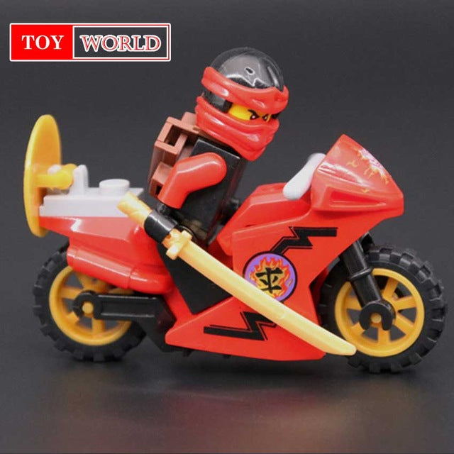 Hot Building Blocks Compatible with LegoINGlys Ninjagoes Sets Bricks Kai Jay Cole Zane Nya Lloyd Weapon Action Toy for Kids zk16