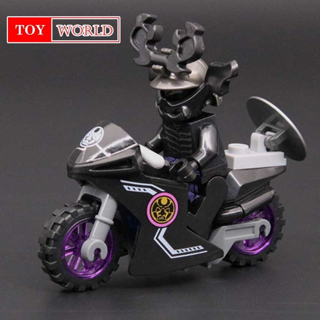 Hot Building Blocks Compatible with LegoINGlys Ninjagoes Sets Bricks Kai Jay Cole Zane Nya Lloyd Weapon Action Toy for Kids zk16