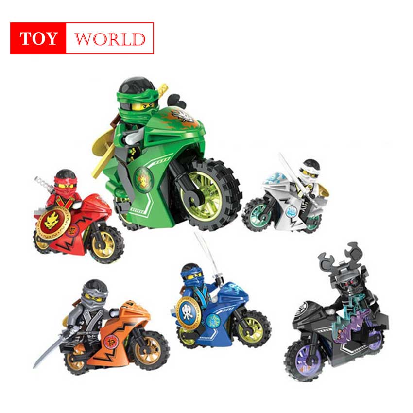 258A Hot Ninja Motorcycle Compatible legoingly Ninjagoed Building Blocks Bricks toys Kids Gift Kozu Echo Zane Pythor zk15