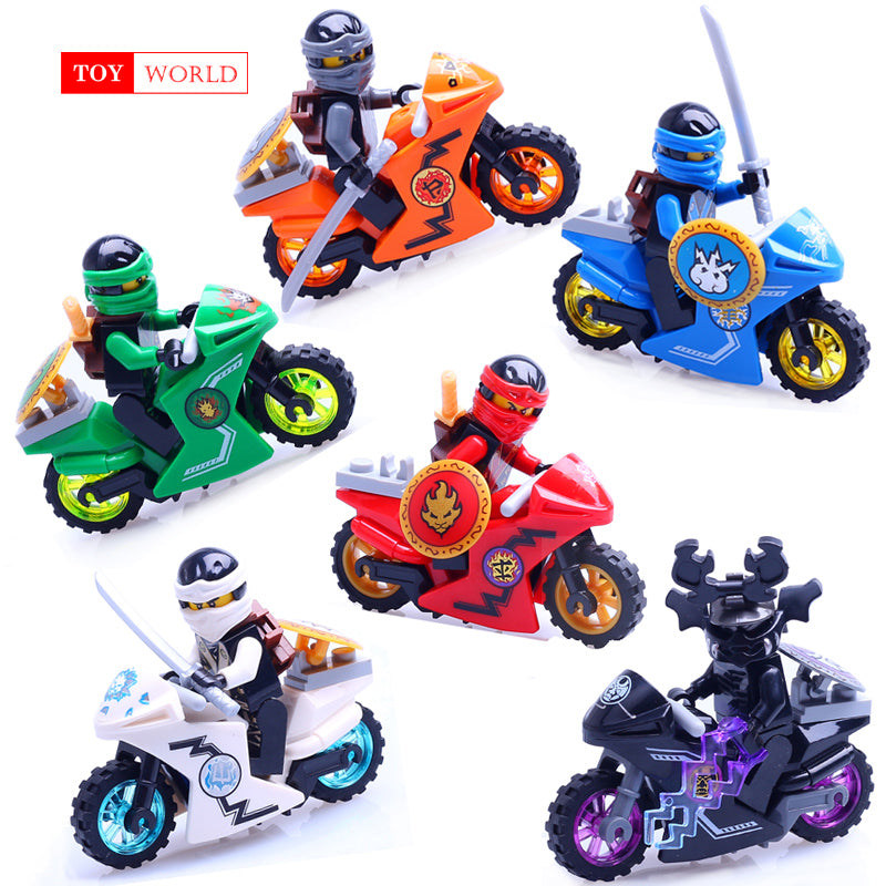 Hot Ninja Motorcycle Building Blocks Bricks toys Compatible legoINGly Ninjagoed Ninja for kids gifts Carmadon Kai Jay Zane Cole