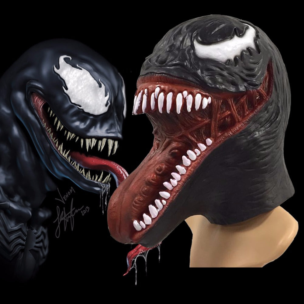 The Venom Spiderman Mask - Latex Cosplay Mask - Adult Unisex - Comic Con Superhero