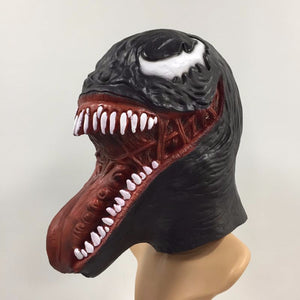 The Venom Spiderman Mask Cosplay Black SpiderMan Edward Brock Dark Superhero Venom Latex Masks Helmet Halloween Party Props 2018