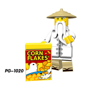 Single Sale Mini brick Figures Banana guy Sausage man Building Blocks Compatible With LegoINGly TOYS Batman Ninjago SuperHeroes