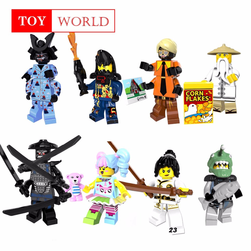 2018 Compatible LegoINGlys NinjagoINGlys Sets NINJA Heroes Kai Jay Cole Zane Nya Lloyd With Weapons Action Toys for children z15