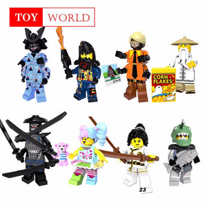 2018 Compatible LegoINGlys NinjagoINGlys Sets NINJA Heroes Kai Jay Cole Zane Nya Lloyd With Weapons Action Toys for children z15