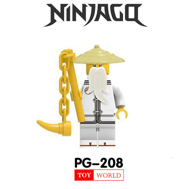 Ninjago Movie Master Wu Lord Garmadon Flashback Nya Shark Army Angler Great White N-POP Girl Compatible With LegoING Mini Man z2