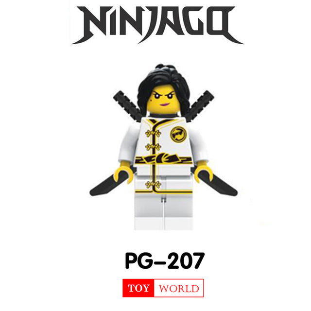 Ninjago Movie Master Wu Lord Garmadon Flashback Nya Shark Army Angler Great White N-POP Girl Compatible With LegoING Mini Man z2