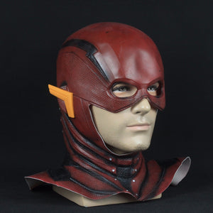 Justice League The Flash Mask Cosplay Flash Man DC Hero Full Face Latex Mask Helmet Halloween Party Prop New